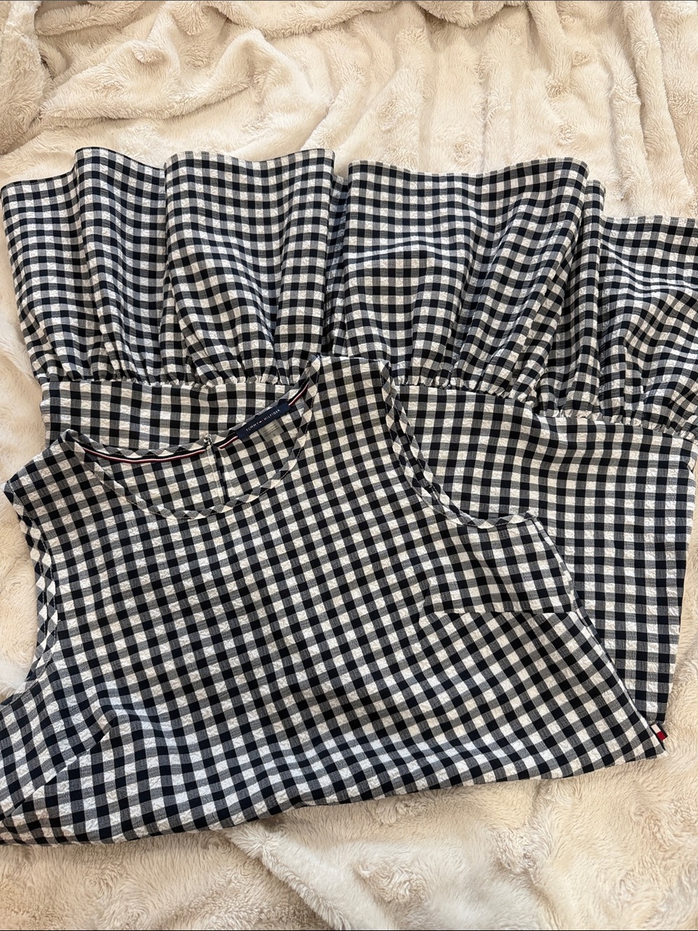 Tommy Hilfiger Blue and White Gingham dress